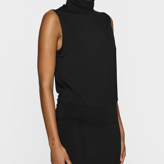 Black | The Sleeveless Turtleneck LITE