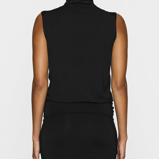 Black | The Sleeveless Turtleneck LITE