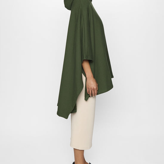 Green | The Luxe Poncho - Adult Poncho with Hood