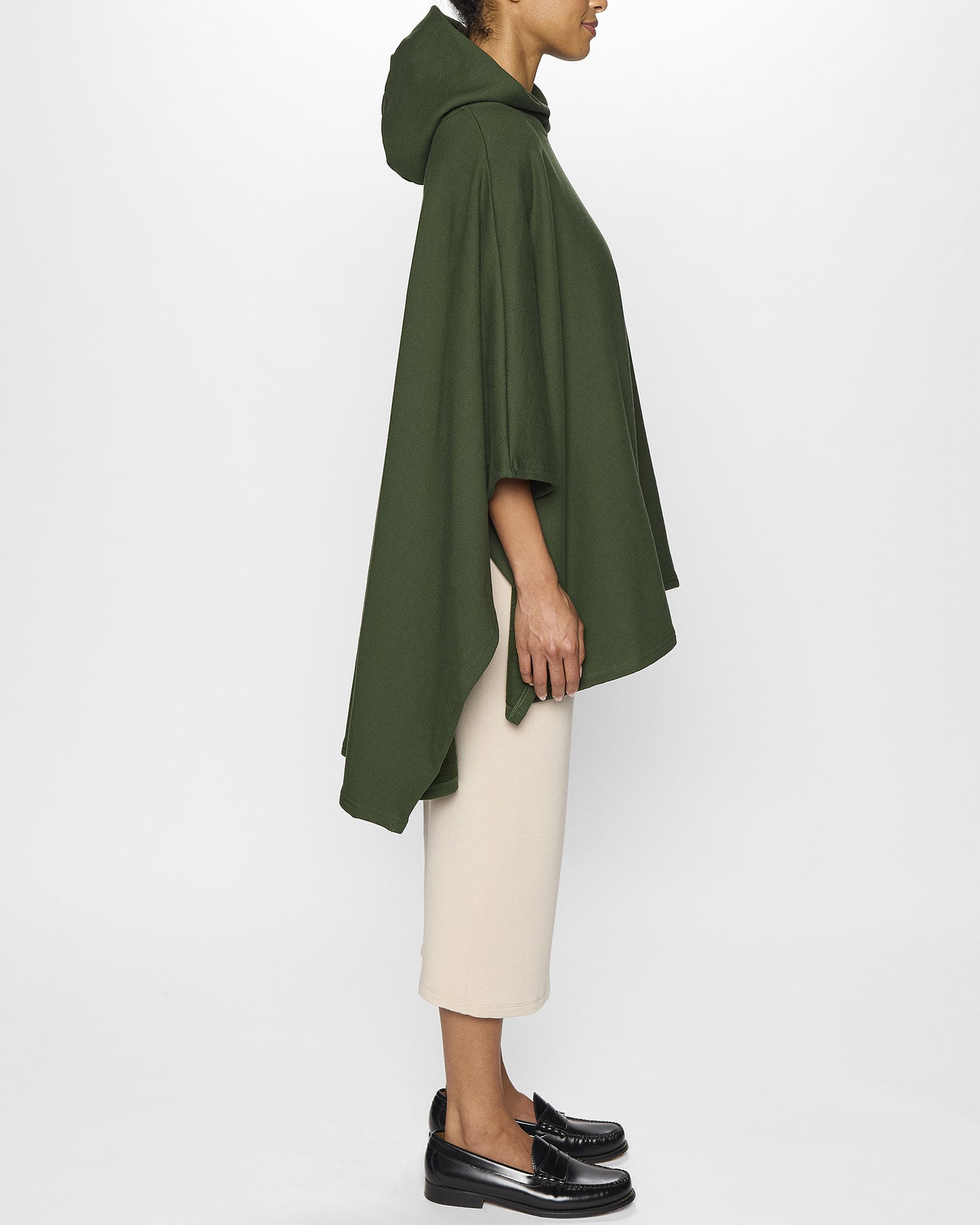 Green | The Luxe Poncho - Adult Poncho with Hood