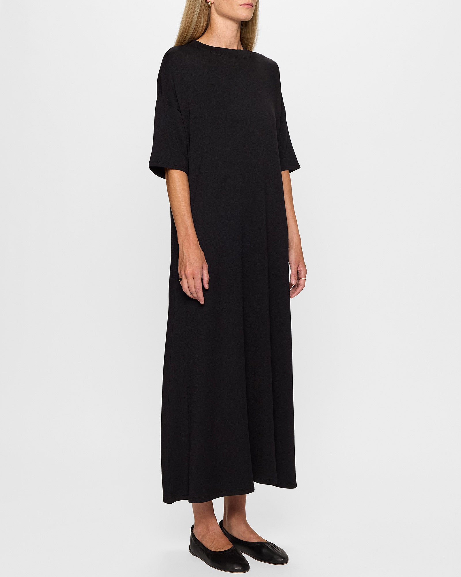 Bleusalt The Oversized T Dress | Black | Size 2 Bleusalt The Oversized T Dress | Black | Size 2