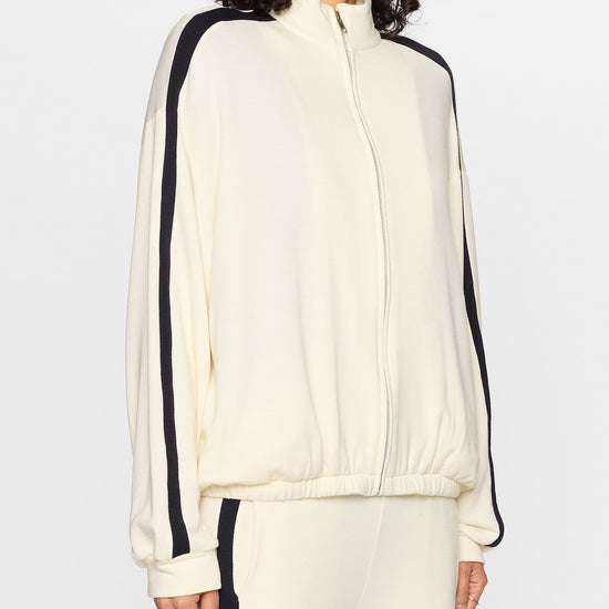 Unbleached/Navy | The Bui Racer Zip