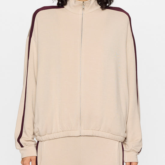 Stone/Bordeaux | The Bui Racer Zip