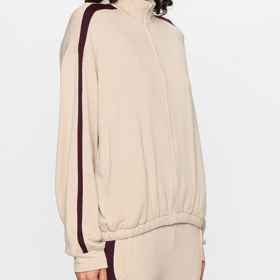 Stone/Bordeaux | The Bui Racer Zip