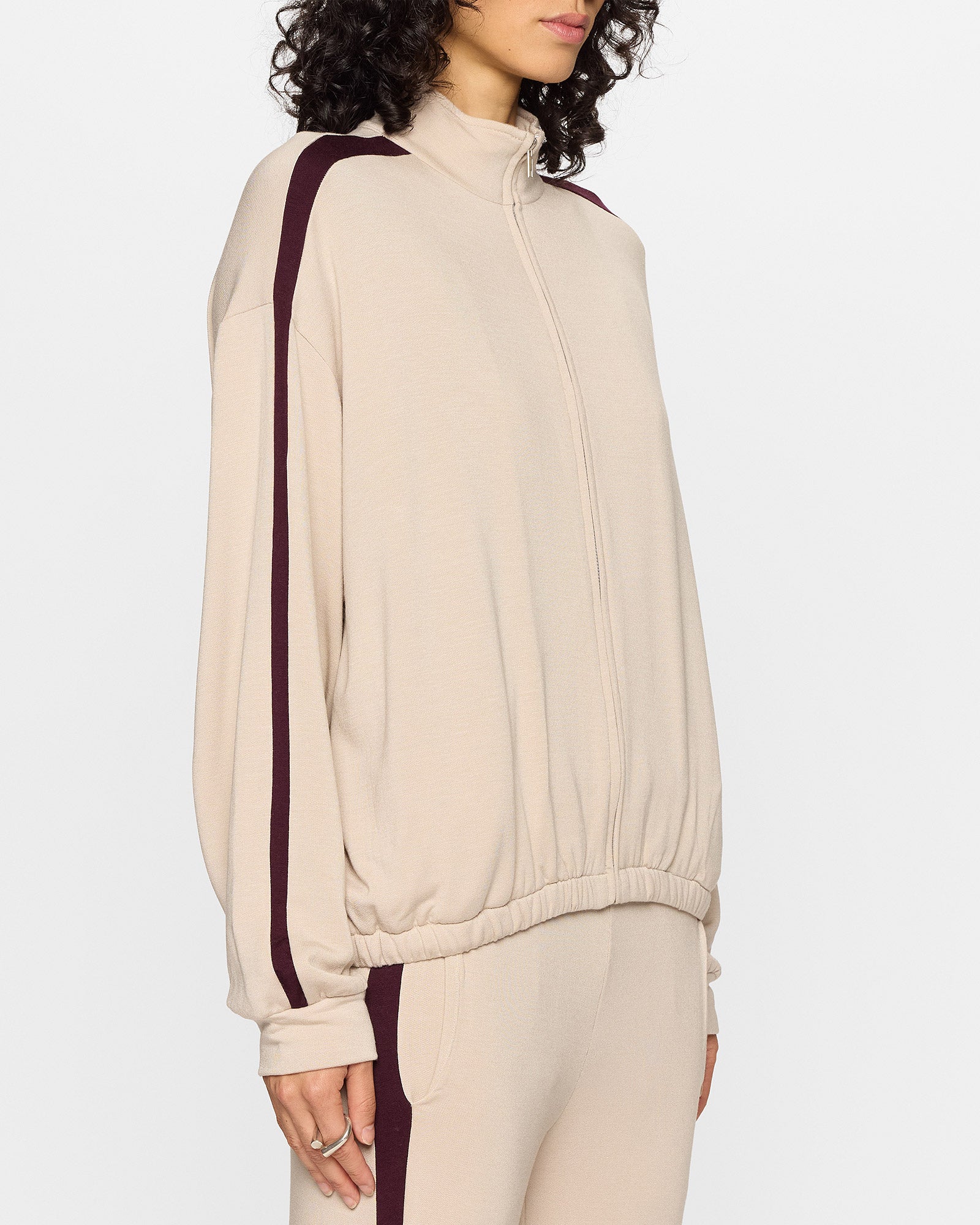 Stone/Bordeaux | The Bui Racer Zip