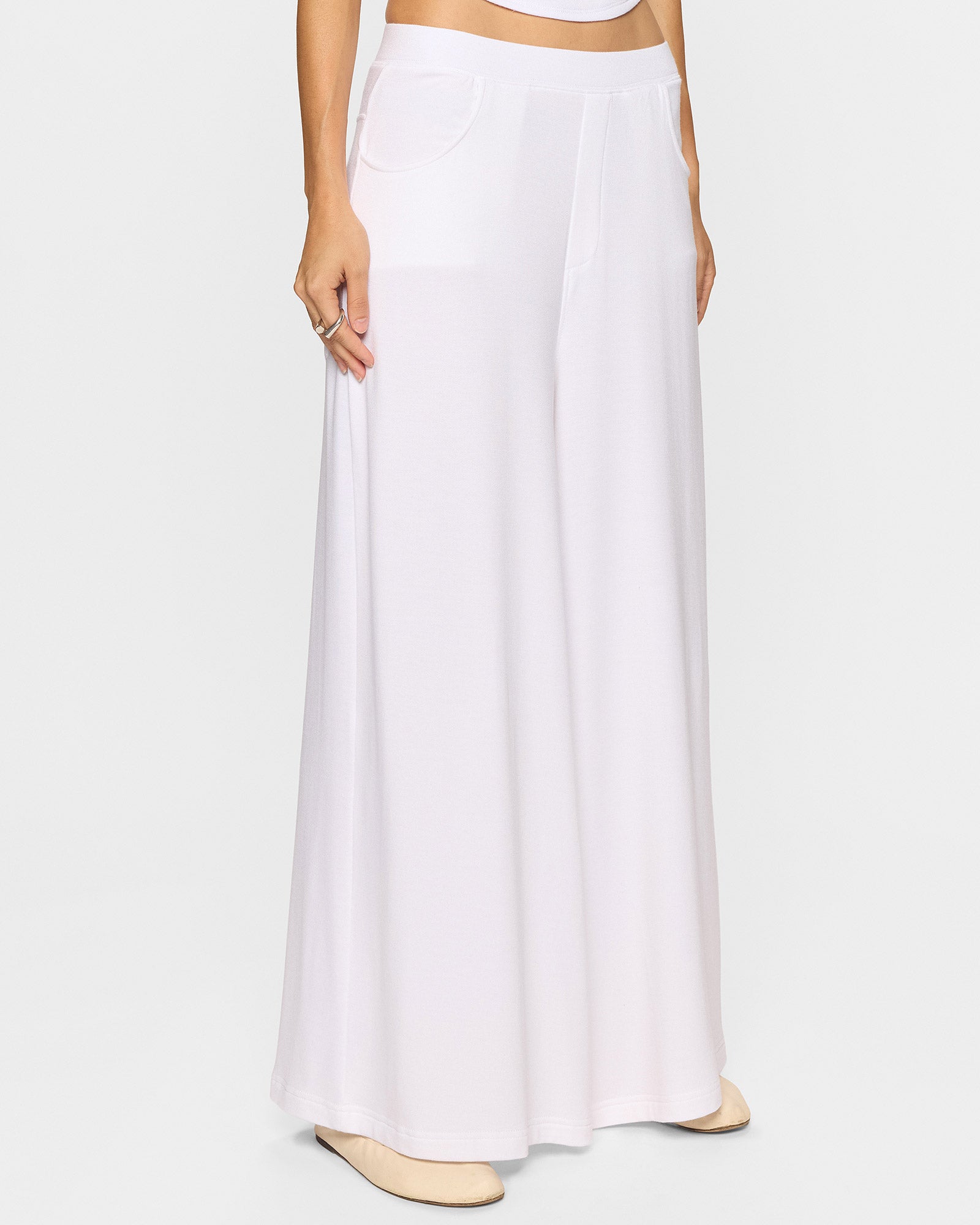 White | The Lyndie Pant Signature Fabric