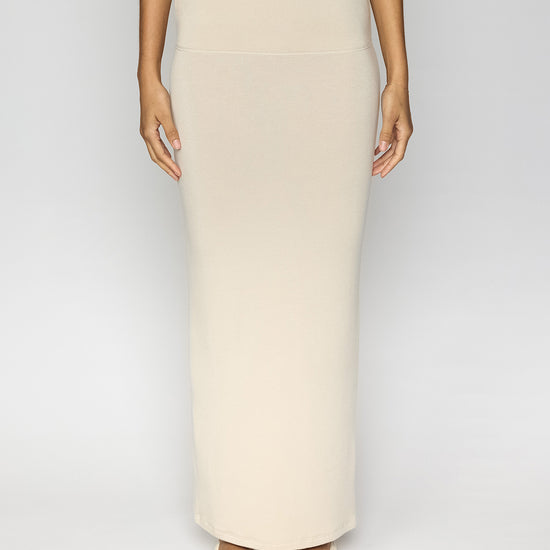 Stone | The Maxi Tube Skirt Front