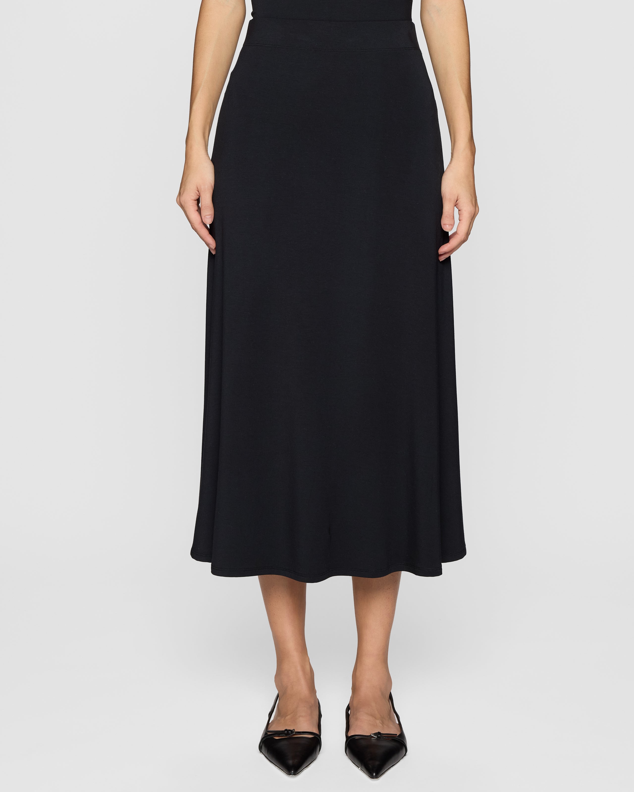 Black | The A-Line Skirt Lite
