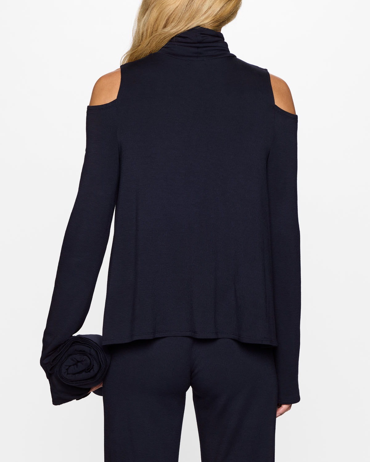 Navy | The  Barbra Cold Shoulder