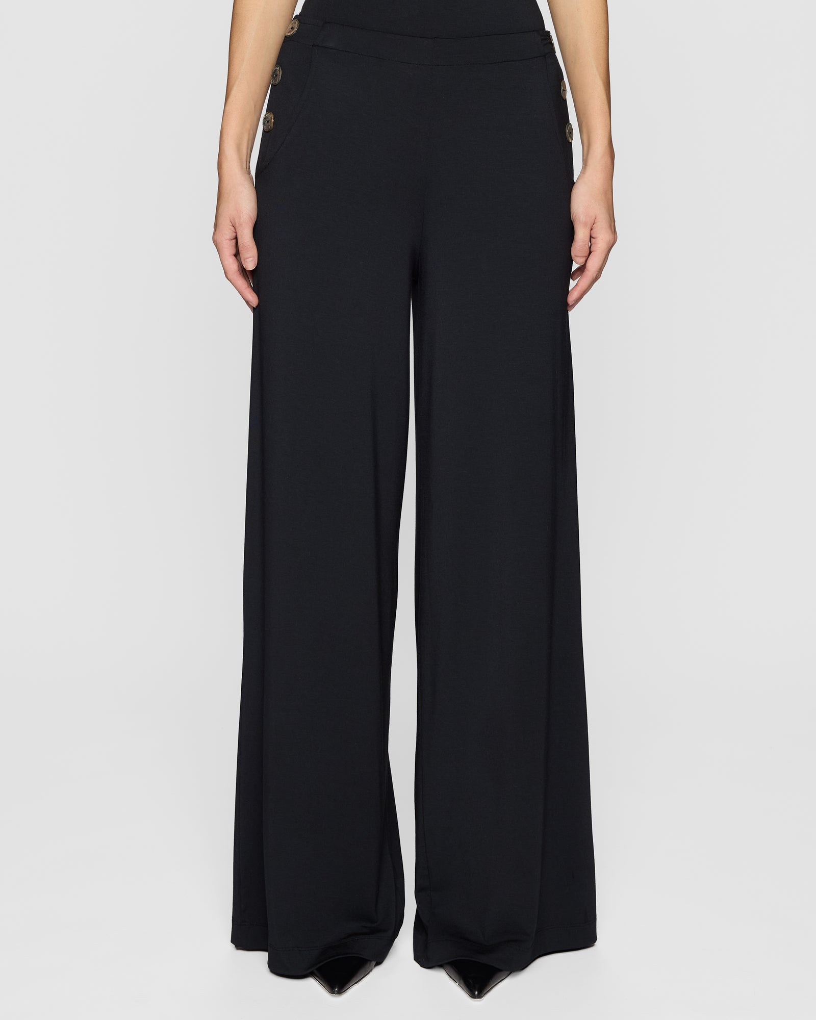 Black | The Palazzo Sailor Pant Lite
