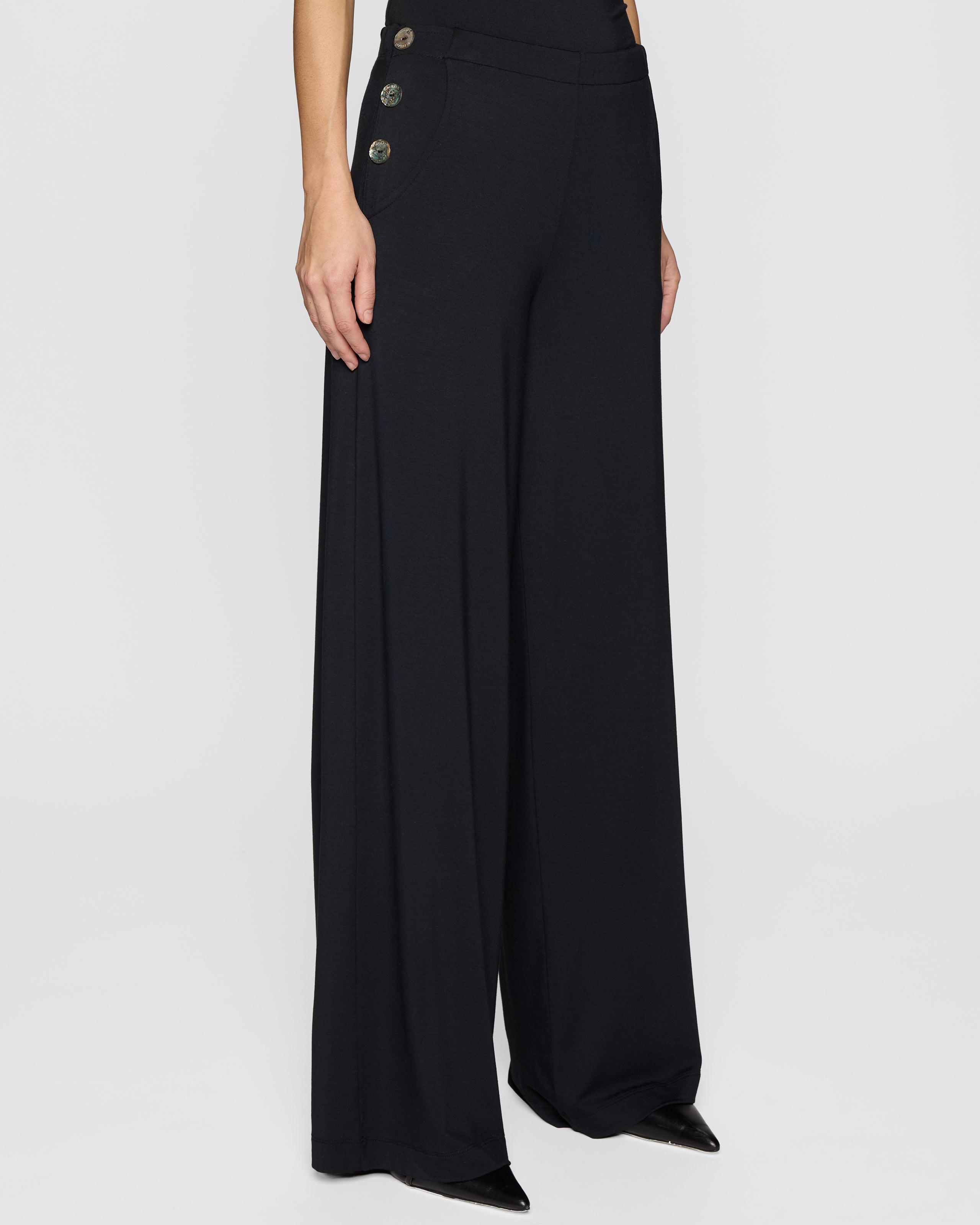Black | The Palazzo Sailor Pant Lite