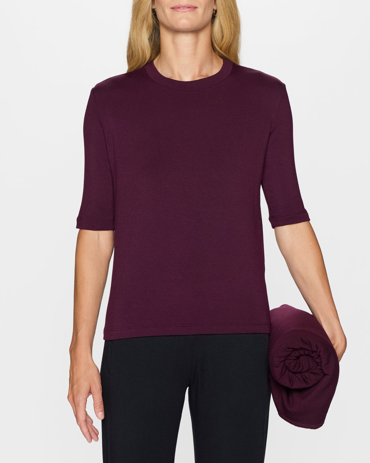 Bordeaux | The Mock Neck Top