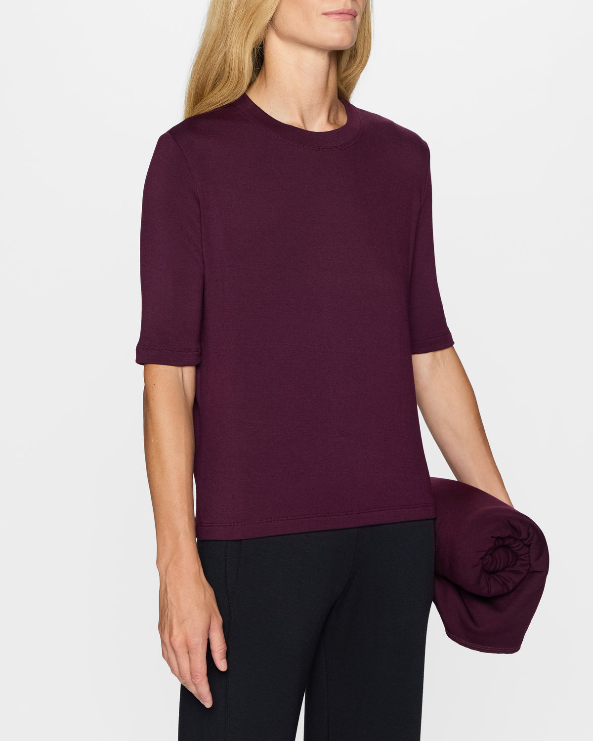 Bordeaux | The Mock Neck Top