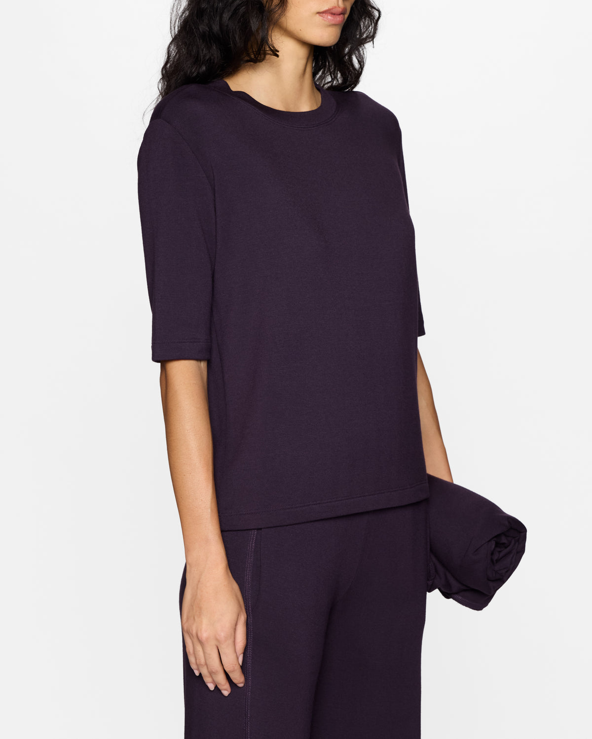 Plum | The Elbow Sleeve Classic Crew
