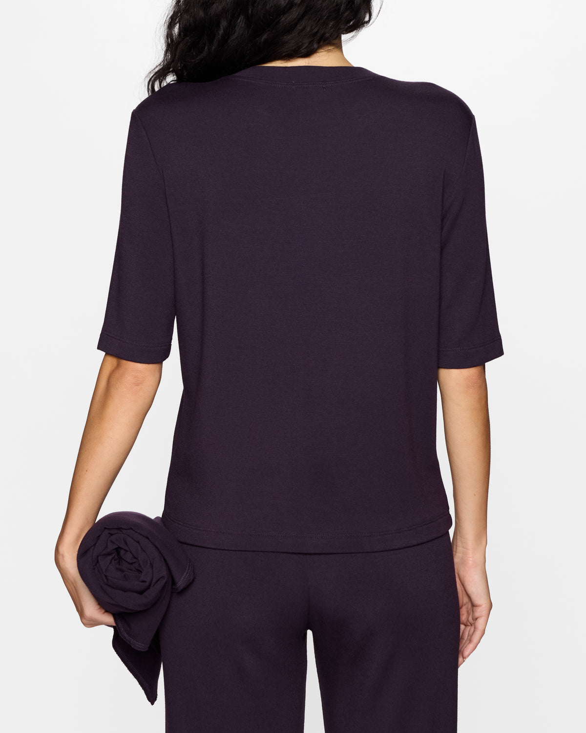 Plum | The Elbow Sleeve Classic Crew