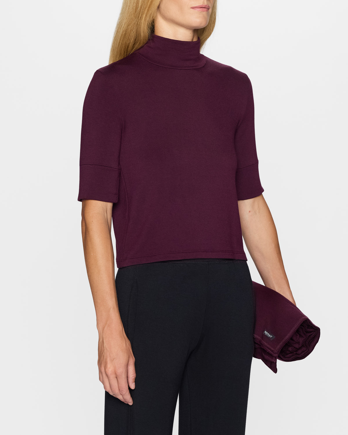 Bordeaux | The Mock Neck Top