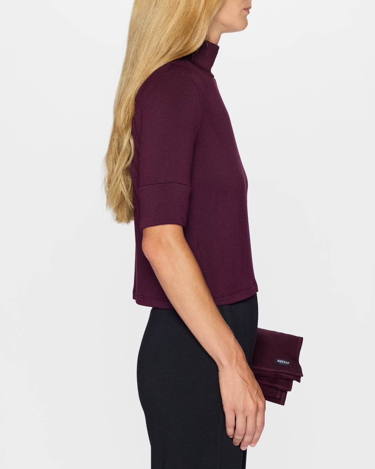 Bordeaux | The Mock Neck Top