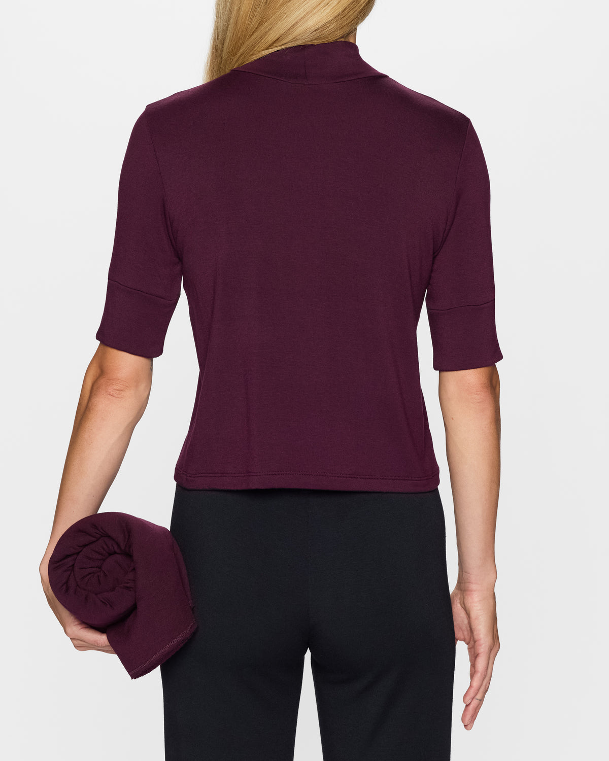 Bordeaux | The Mock Neck Top