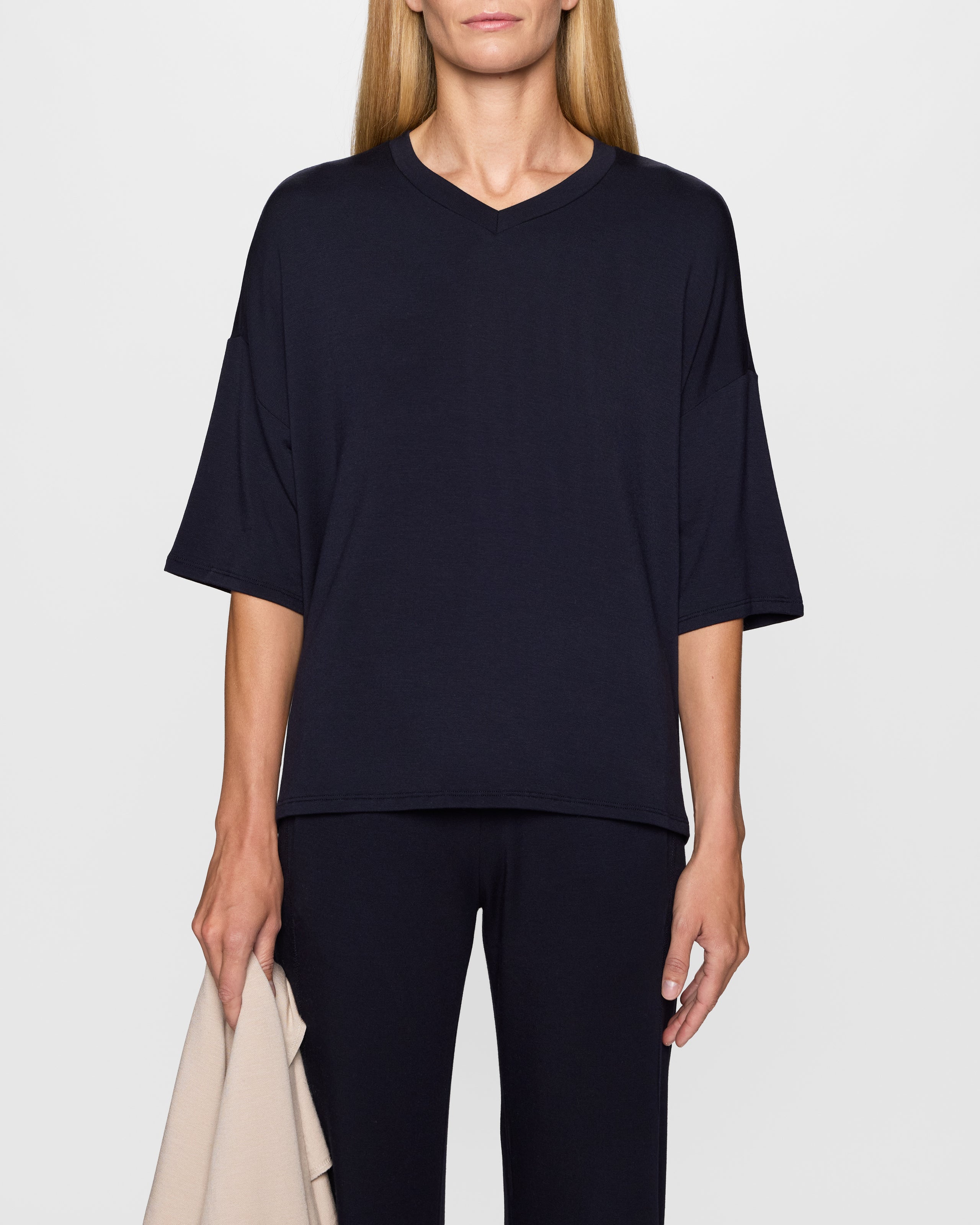 Navy | The Oversized High V