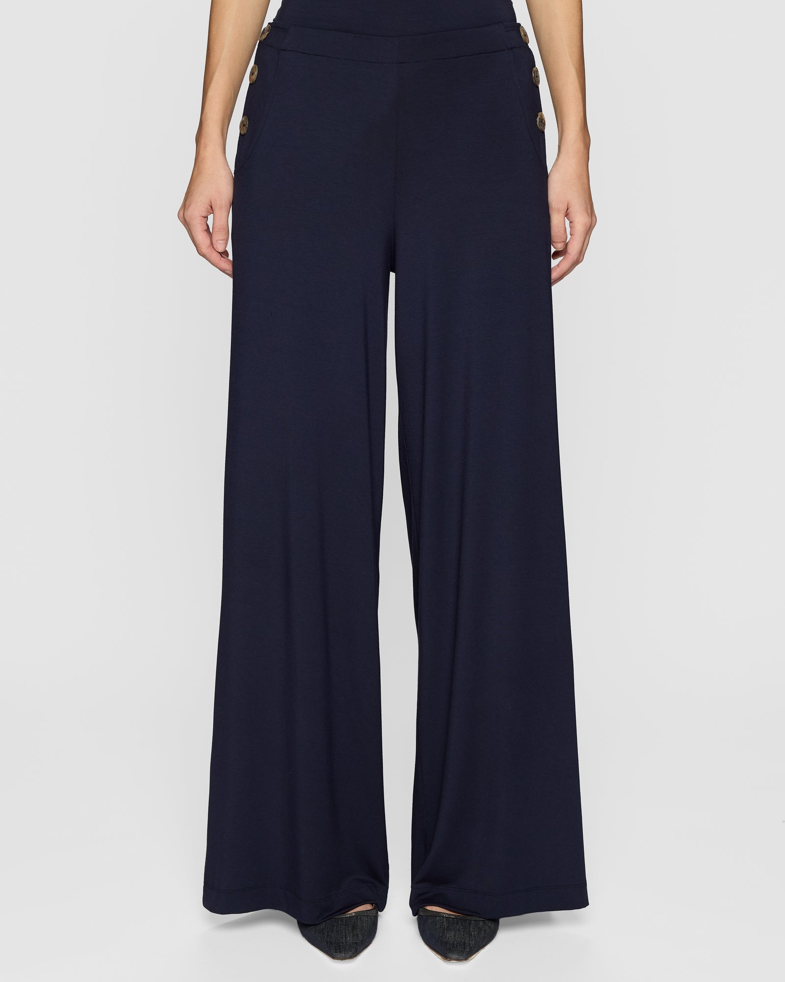 Navy | The Palazzo Sailor Pant Lite