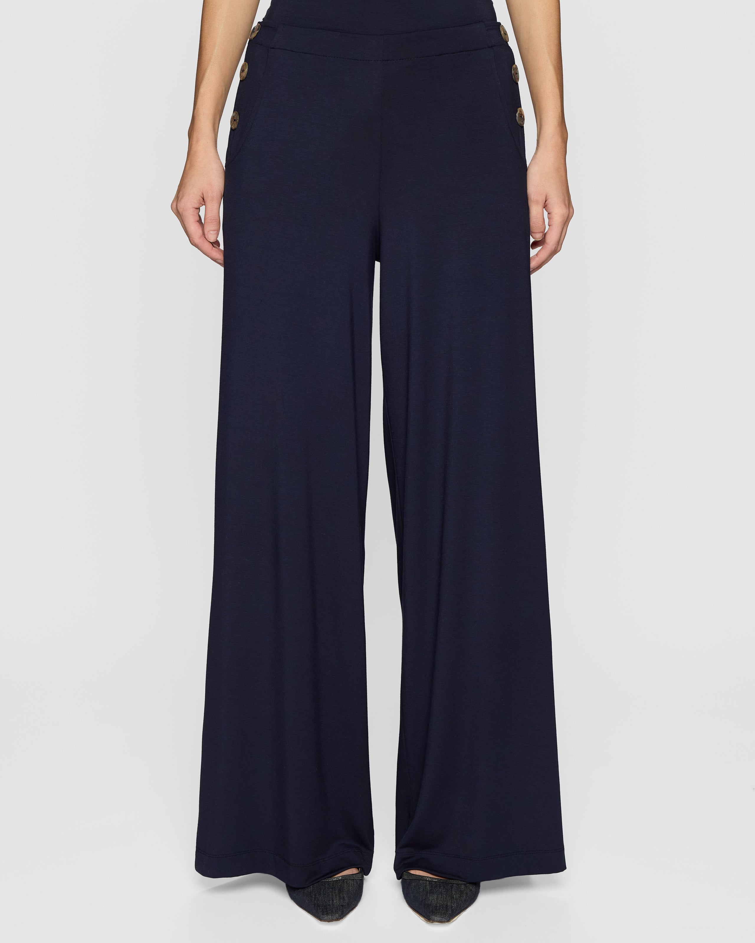 Navy | The Palazzo Sailor Pant Lite