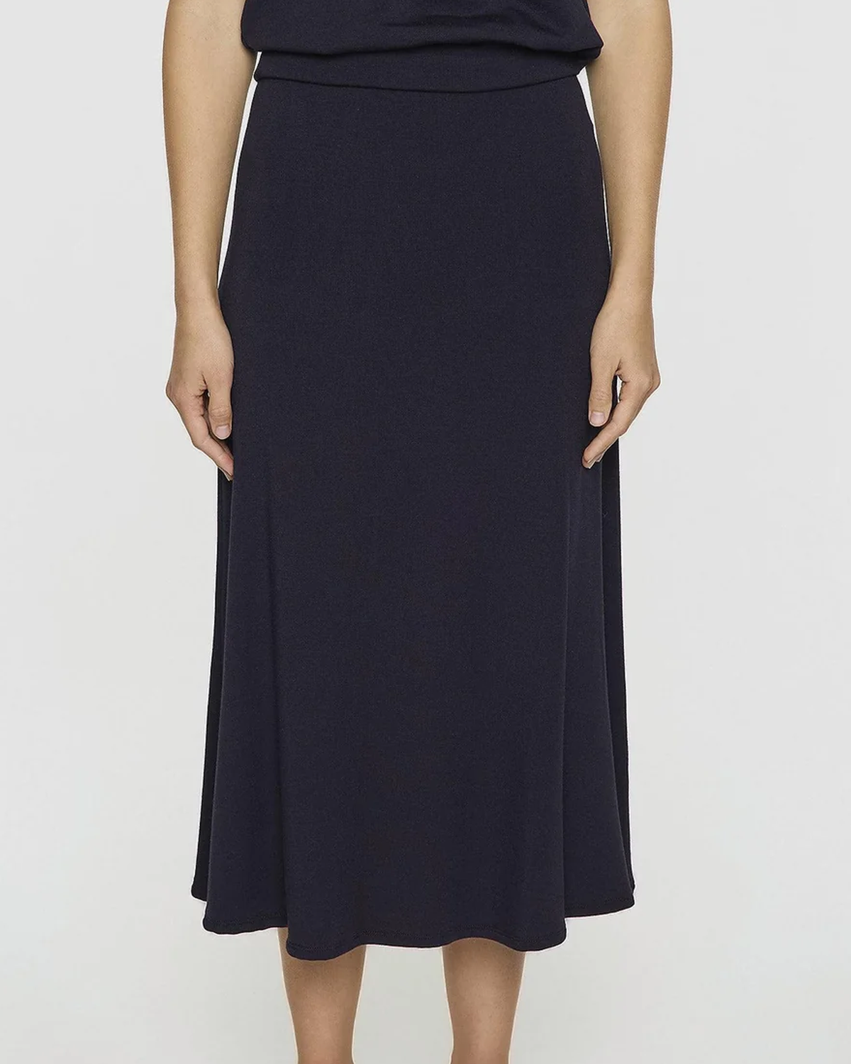 Navy | The A-Line Skirt