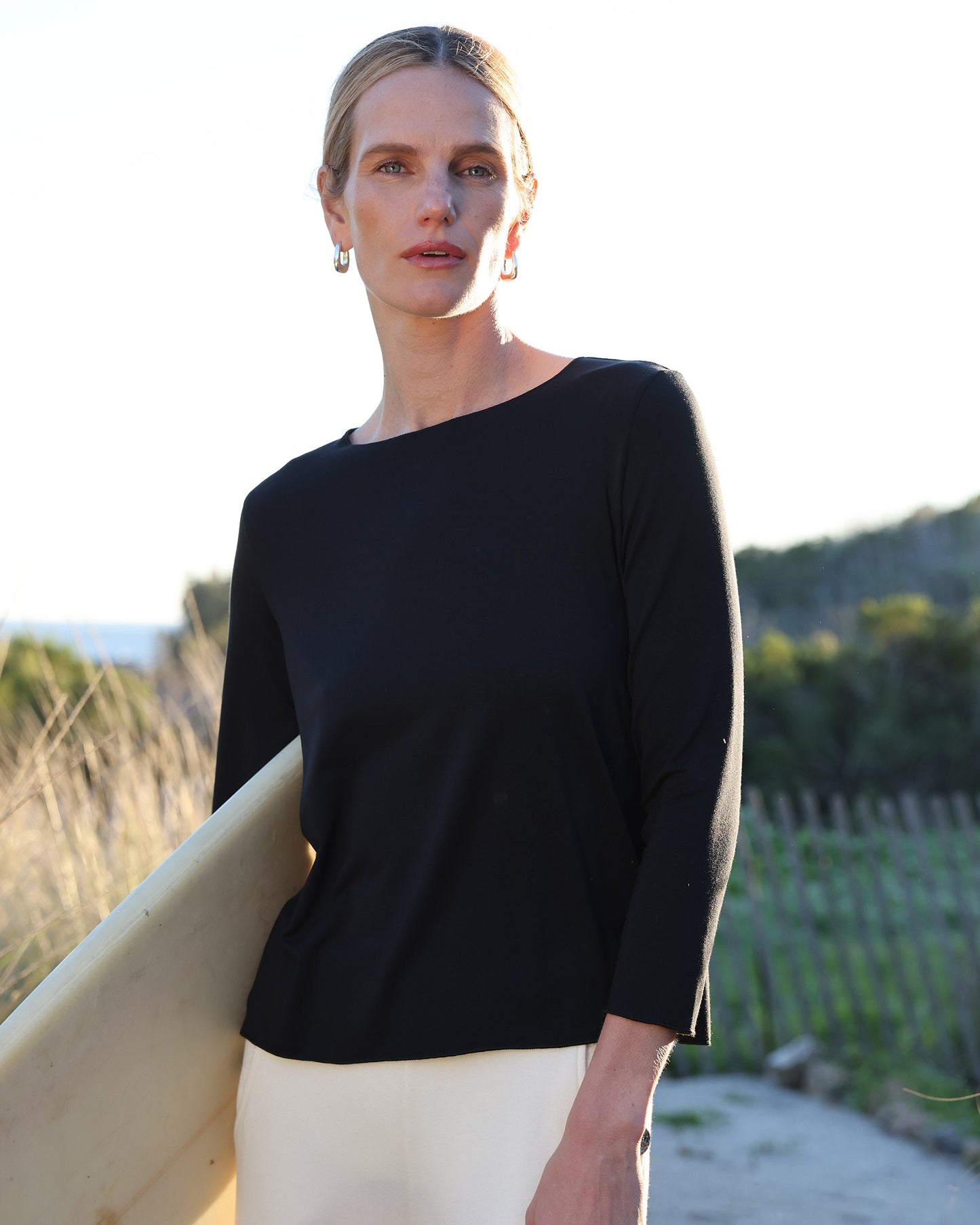 Black | The Barbra Top Lite by Bleusalt