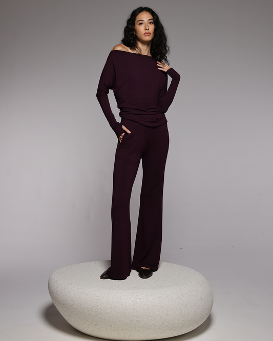 Bordeaux | The Cindy Bootcut Pant