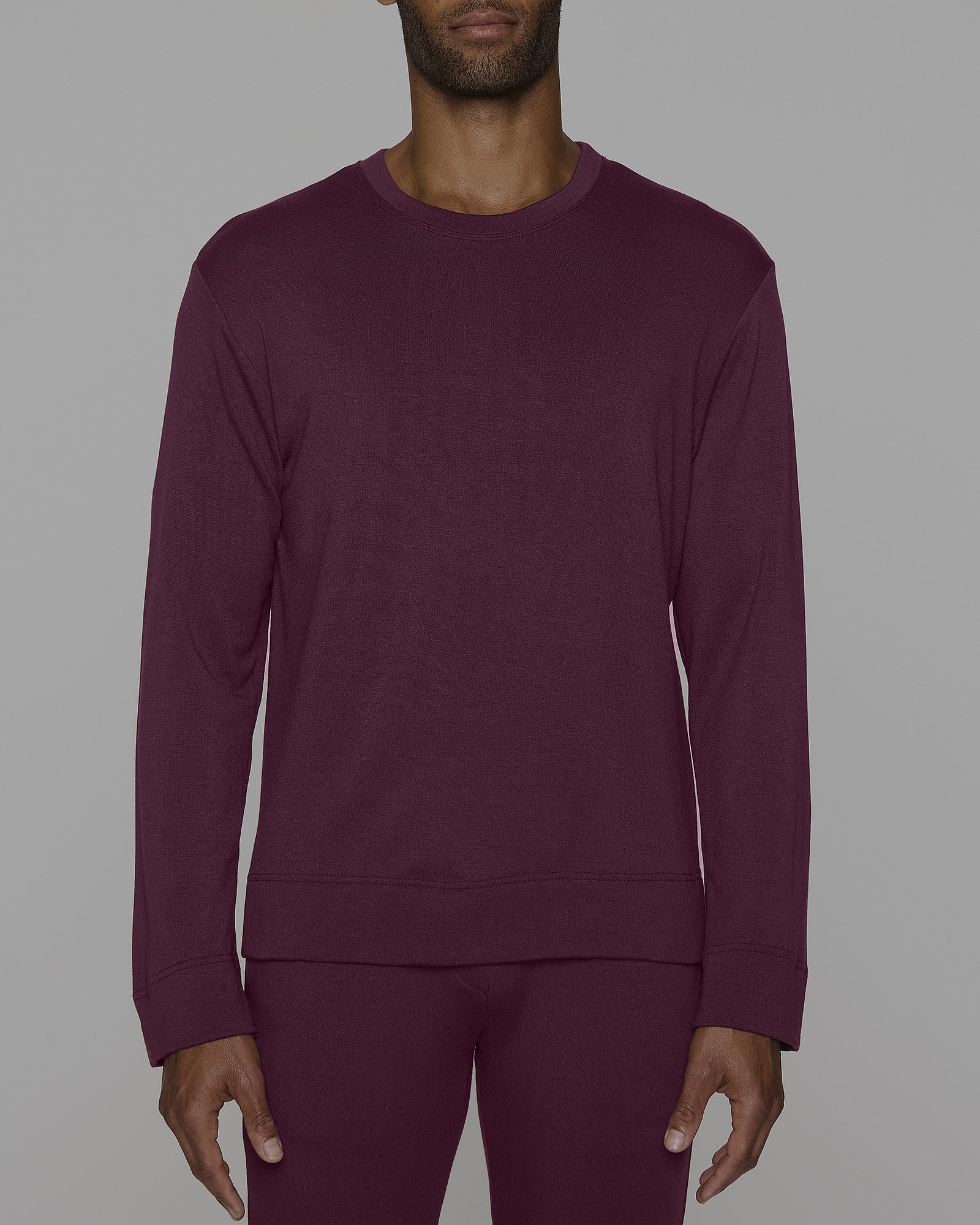 The Long Sleeve Crew Pullover Lightweight Versatile Bleusalt Bleusalt