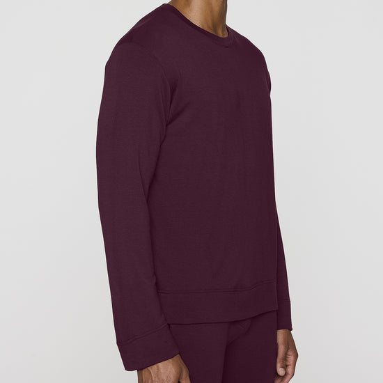 Bordeaux | Men's Long Sleeve Crew Shirt