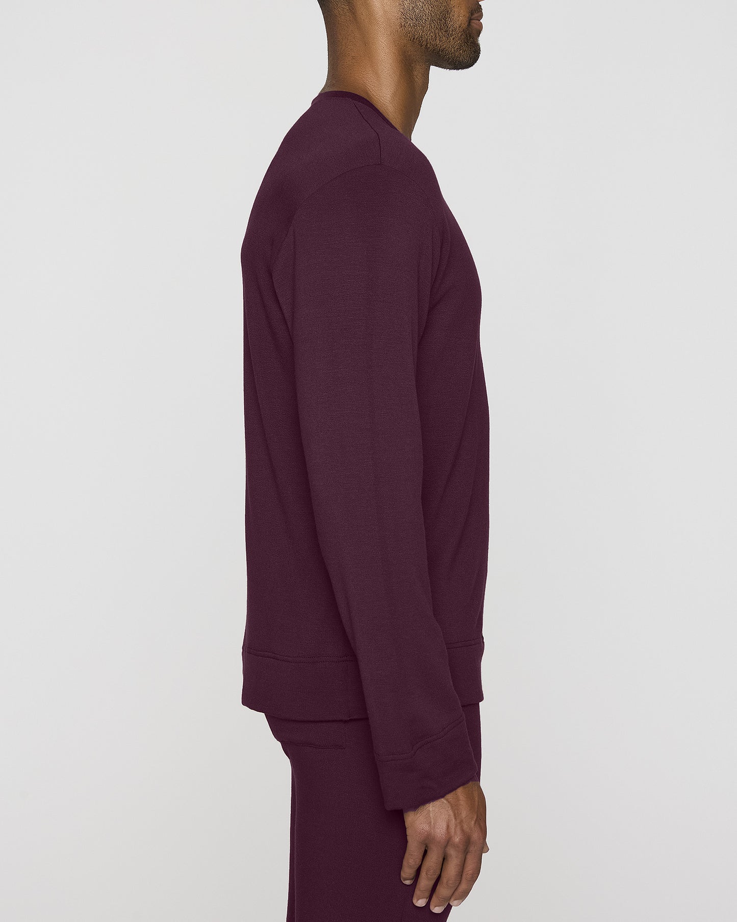 Bordeaux | Men's Long Sleeve Crew Shirt