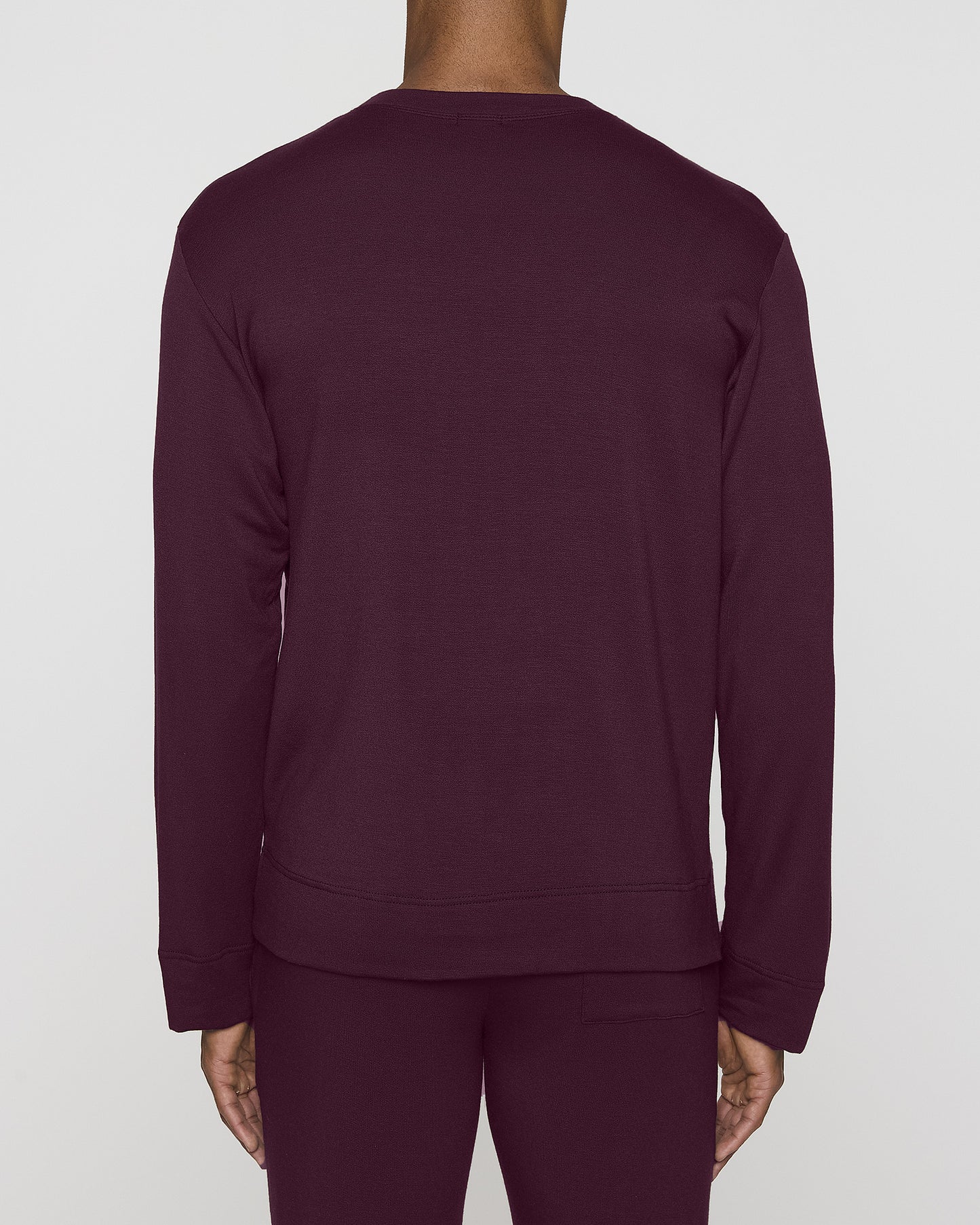 Bordeaux | Men's Long Sleeve Crew Shirt