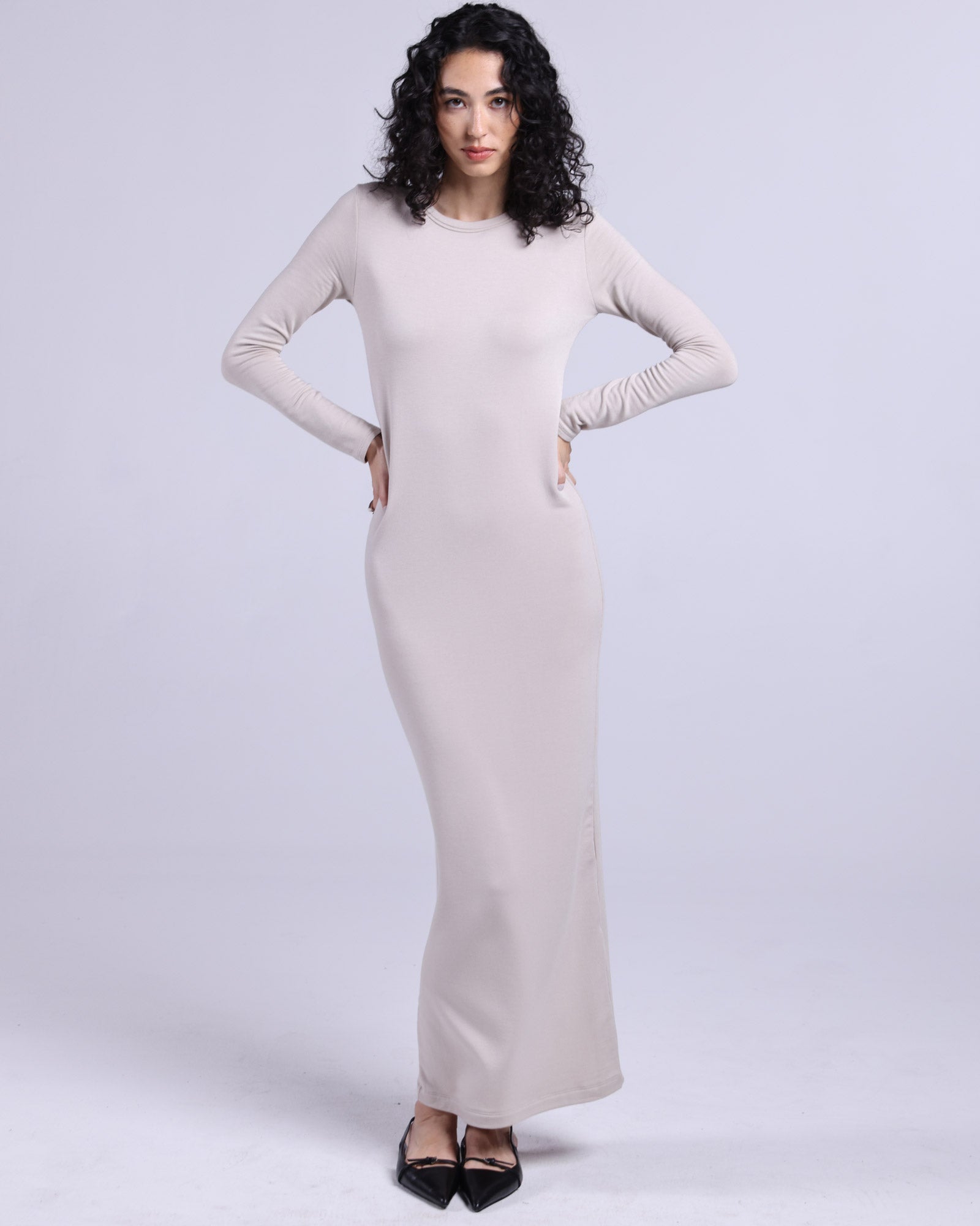 All | Women's Long Sleeve Crew Neck Dress