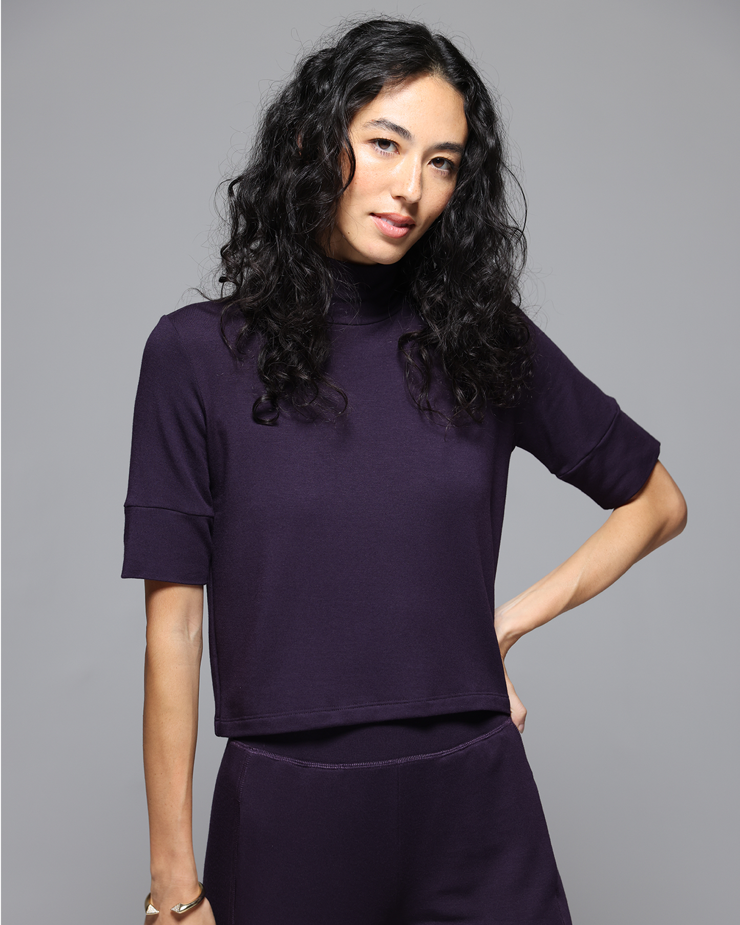 Plum | The Mock Neck Top