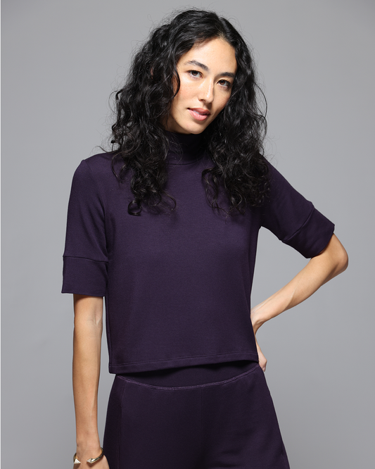 Plum | The Mock Neck Top