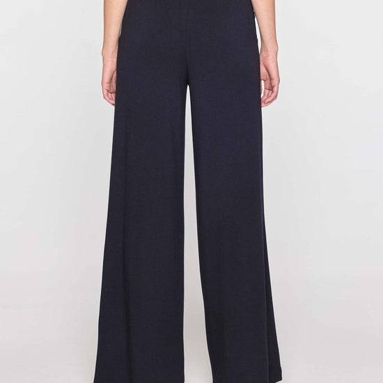 Navy | Palazzo Sailor Pant Back