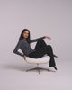 Navy Stripe | Women's Long Sleeve Crew Shirt