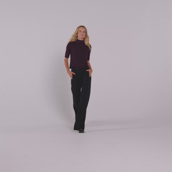 Bordeaux | The Mock Neck Top