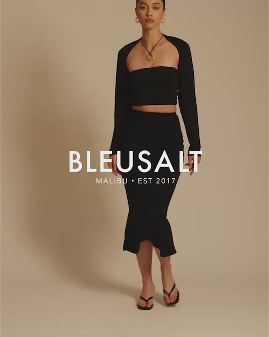 Black | The Tube Skirt, Tube Top, and Bolero