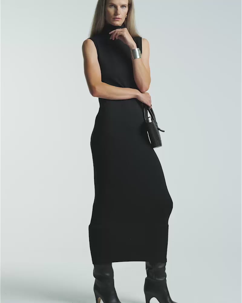 All | The Sleeveless Turtleneck Dress by Bleusalt
