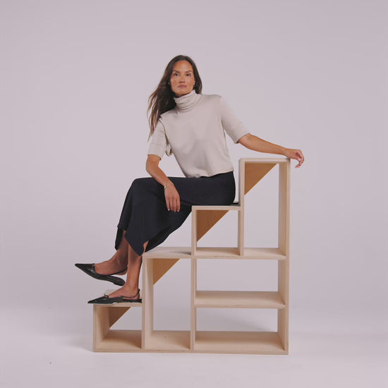Stone | The Elbow Sleeve Turtleneck