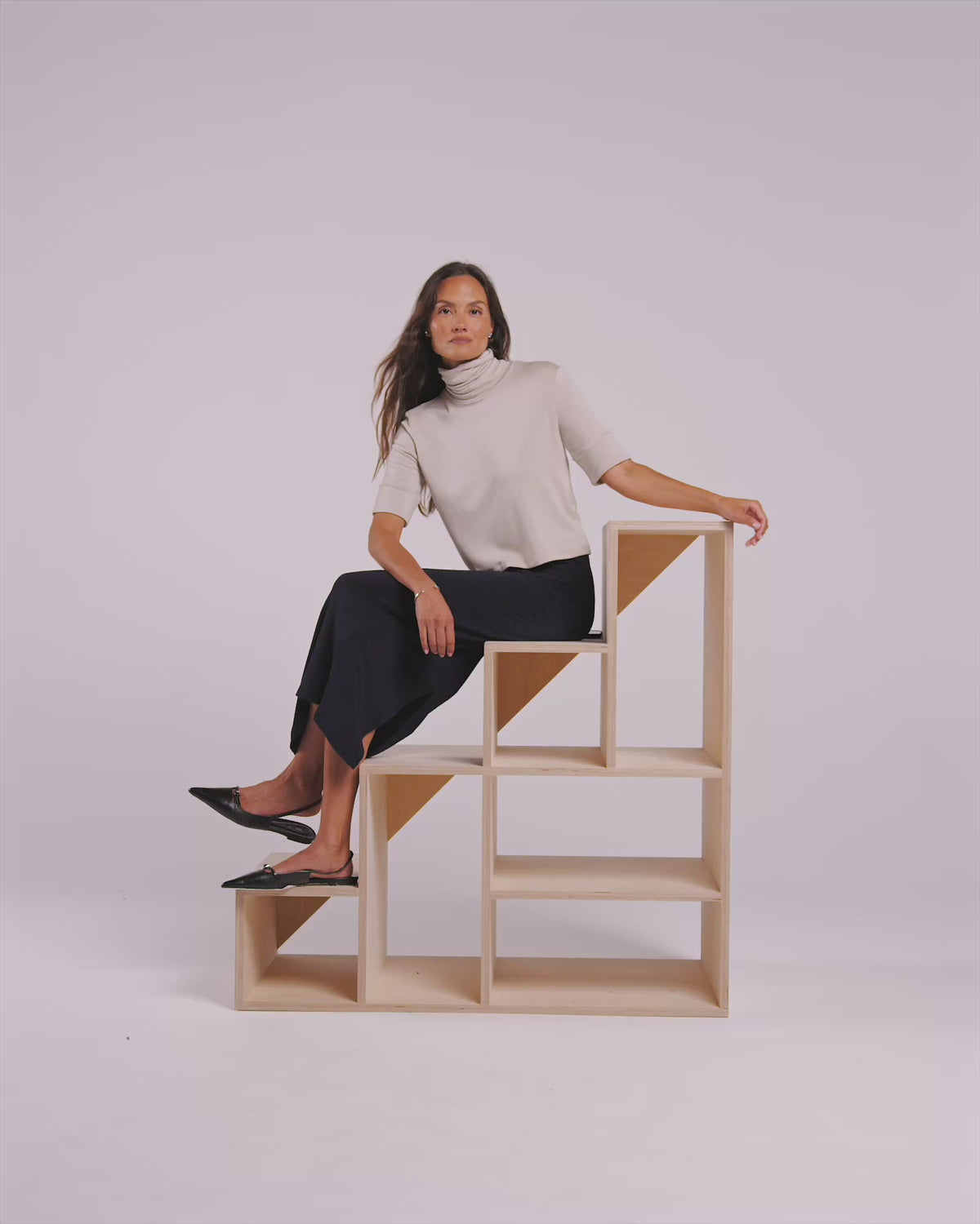 Stone | The Elbow Sleeve Turtleneck