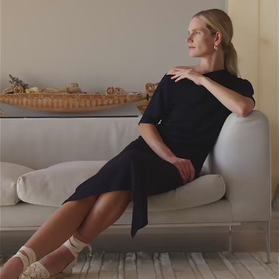 Navy | The Cindy Short Sleeve Top by Bleusalt