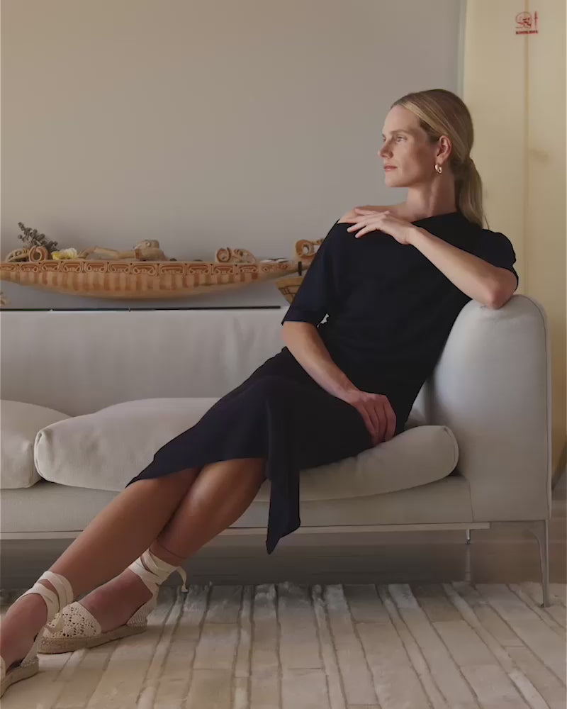 Navy | The Cindy Short Sleeve Top by Bleusalt