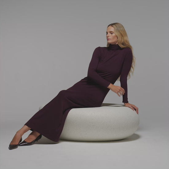 Bordeaux | The Turtleneck Dress