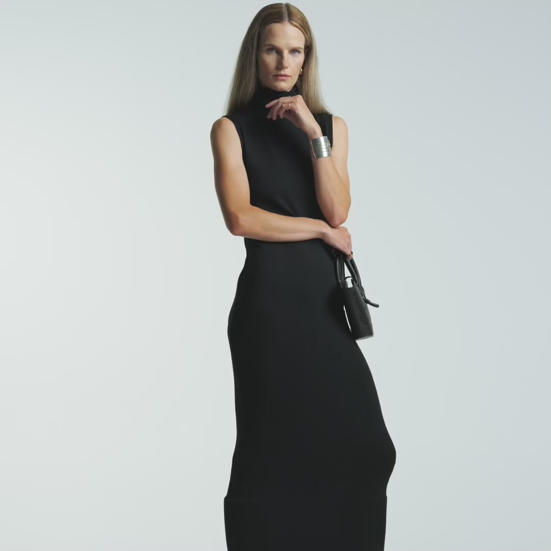 The Sleeveless Turtleneck Dress