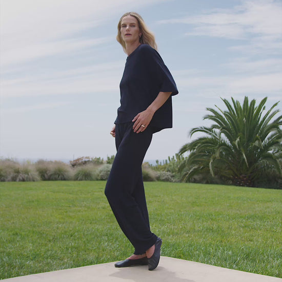 Navy | The Oversized High V