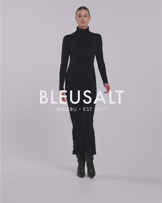 Navy | The Turtleneck Dress by Bleusalt