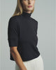 Navy | The Mock Neck Top by Bleusalt