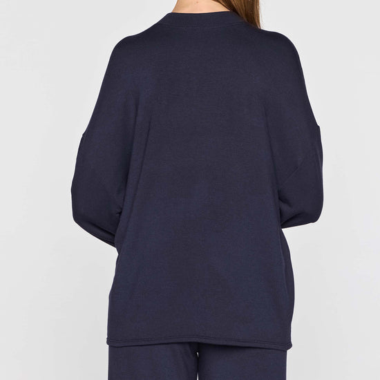 Navy | The Bell Sleeve Crew Back